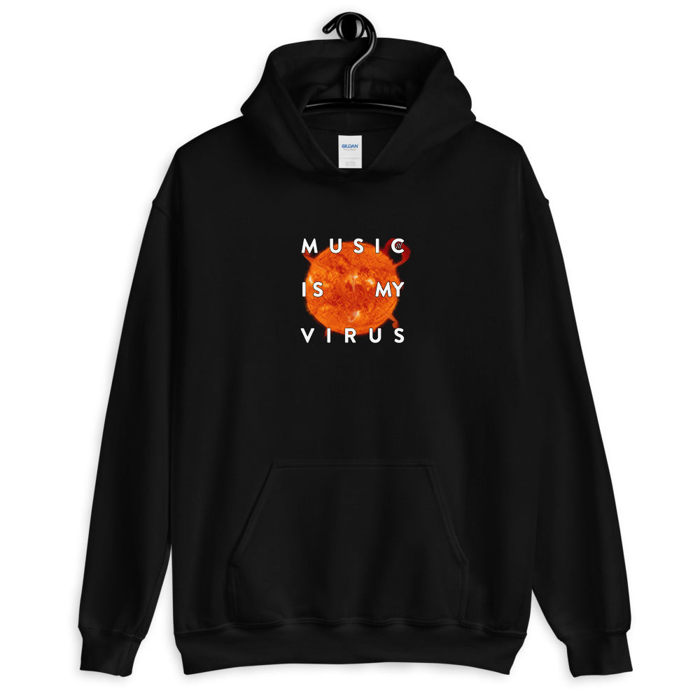 Music Is My Virus Black Hoodie