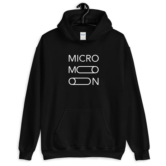 MicroMoon Unisex Hoodie (Black or White)