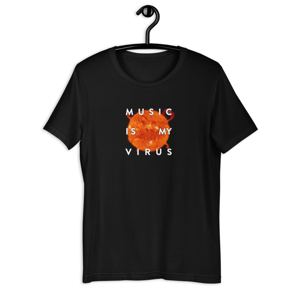 Music Is My Virus Black T-shirt