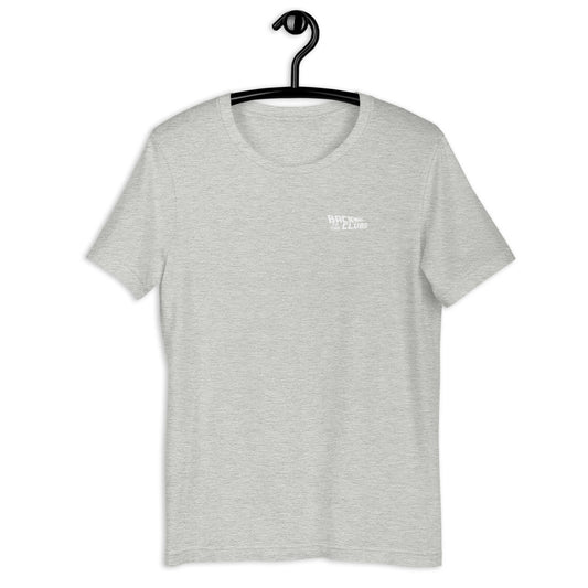 Back To The Clubs White Logo on Back T-Shirt (17 colors)