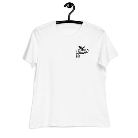 Jana Vitiligo women's relaxed t-shirt (black or white)