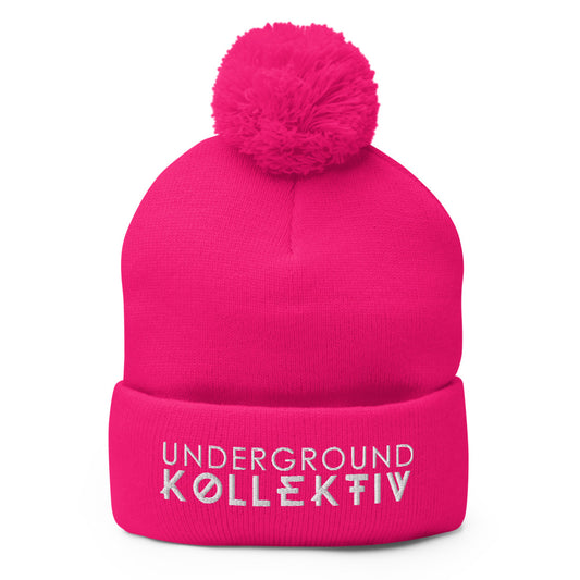 Underground Kollektiv Pom-Pom Beanie (10 colours - SHIPPED from USA, Mexico, Canada*)