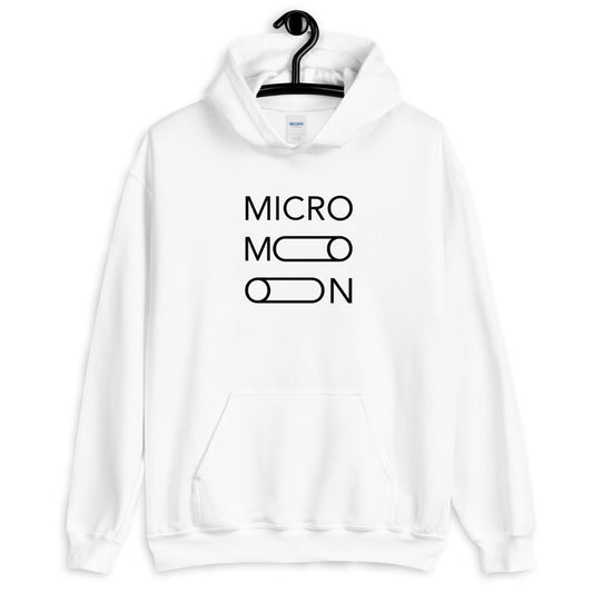 MicroMoon Unisex Hoodie (Black or White)