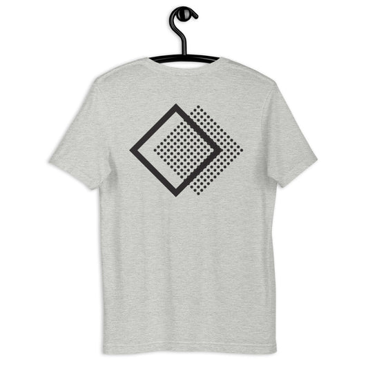 Out Of Place Records big logo on back unisex t-shirt (17 colors)