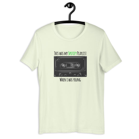 This was my Spotify playlist when I was young t-shirt (9 colors) [pdd]