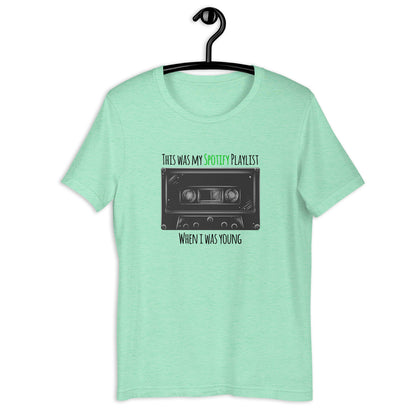This was my Spotify playlist when I was young t-shirt (9 colors) [pdd]