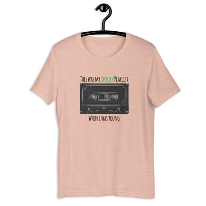 This was my Spotify playlist when I was young t-shirt (9 colors) [pdd]
