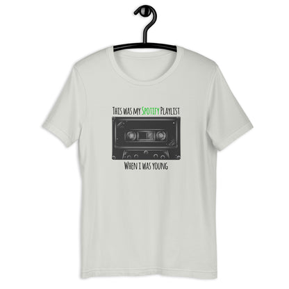 This was my Spotify playlist when I was young t-shirt (9 colors) [pdd]