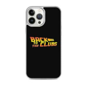 Back To The Clubs iPhone Sleeve Black