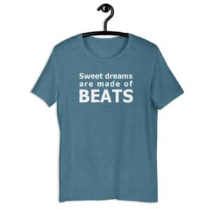 Sweet Dreams Are Made of Beats heather t-shirt (14 colours)
